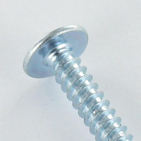 1 x Blechschraube Flachrundkopfschraube Pozi 2,9 x 16 Verzinkt