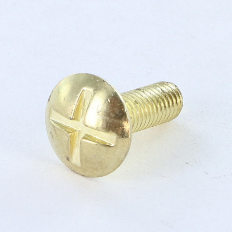 1 x Schraube Flachrundkopfschraube Gespalten In Kreuz M8x16 Messing