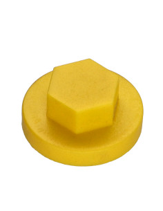 Kappe Sechskantkopf Polyethylen RAL1021 für Bohrschrauben...
