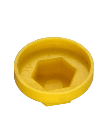 1 x Kappe Sechskantkopf Polyethylen RAL1021 für...