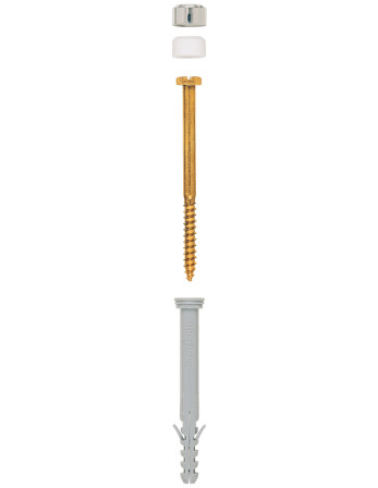 1 x KIT Befestigung WC Schraube Messing 6X85...