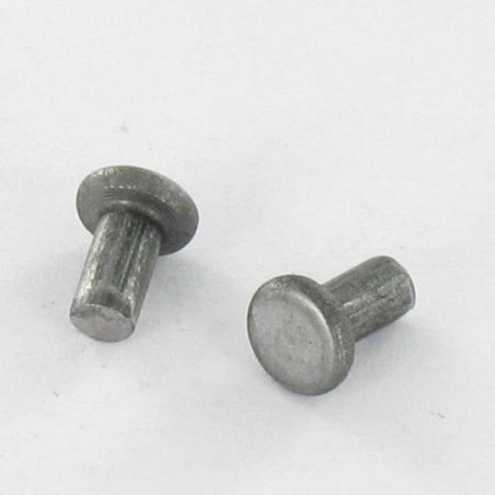 1 x Vollniet Flachkopf 9,5 x 11 Rohstahl