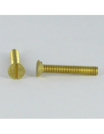 1 x Metallschrauben Messing Gebohrt M3 gewinde...