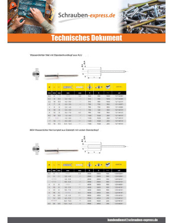 1 x Niet Wasserdicht GOSTOP Aluminium...
