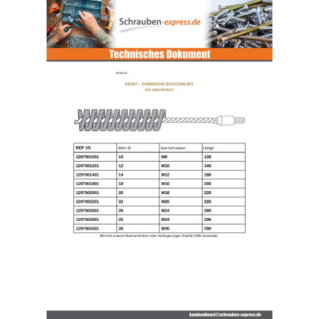 1 x BÜRSTE Metallisch Durchmesser 10 Für M8
