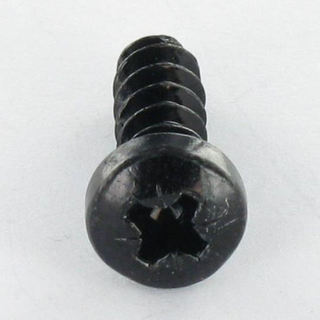 1 x Schraube für Kunststoff Zylindrischer Halbrundkopf Pozi N°1 3x10 1412 KB Stahl schwarz verzinkt Mikroschrauben