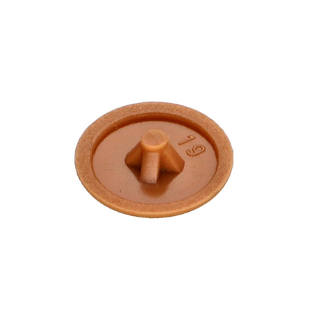 1 x Schraubenkopfabdeckung Polyethylen Pozi PZ3 Kopf-Durchmesser 12 RAL8001 braun
