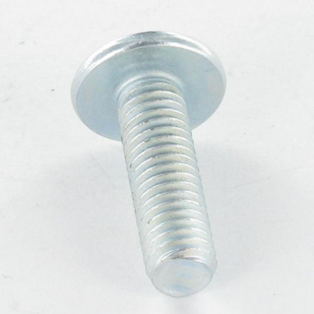 1 x Schraube Flachrundkopfschraube POZI und gespalten M8x16 Klasse 6.8 Verzinkt