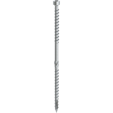 1 x Sarking-Schraube Zylindrischer Flachkopf Stockschrauben T40 8X365 Verzinkt