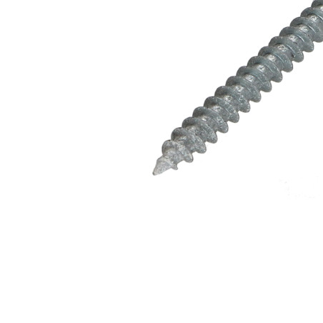 1 x Spanplattenschrauben Rundkopf Pozi N°2 5X50 Verzinkt Weißer Lack RAL9010 reinweiß