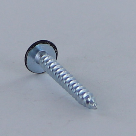 1 x Spanplattenschrauben Flachrundkopfschraube Pozi N°2 4,5 x 35 Gesamtgewinde Verzinkt RAL9004 signalschwarz 30 % BRI