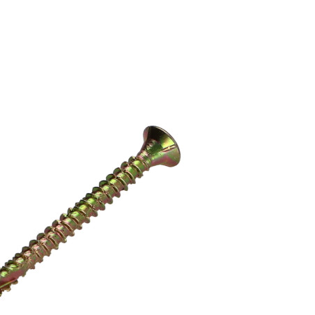 1 x Spanplattenschrauben Senkkopfschraube Pozi N°2 3,5X25 Gesamtgewinde cut Bohrspitze mit Typ 17 Spitze Dichromat