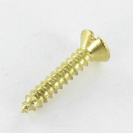 1 x Blechschraube Senkkopfschraube Gespalten 2,9 x 16 Vermessingtem Stahl