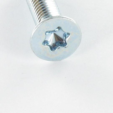 1 x Metallschrauben Senkkopfschraube T30 M6x16 Klasse 10.9 Verzinkt