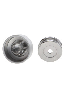 Haken dekorativ Aluminium Weiß mit Befestigung... 2