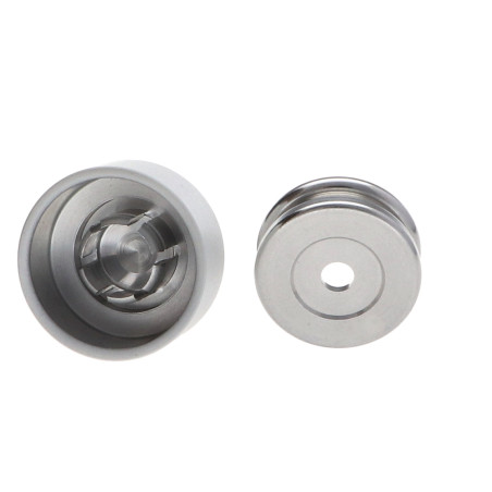 1 x Haken dekorativ Aluminium Weiß mit Befestigung multimaterial L'ATTACHANTE