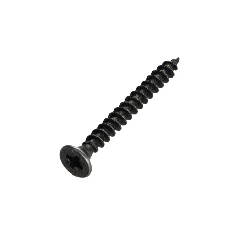 1 x Spanplattenschrauben Premium Senkkopfschraube Pozi N°2 4,5X45 Stahl schwarz verzinkt