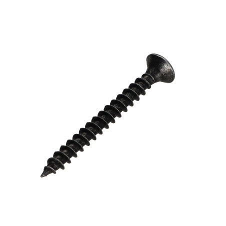 1 x Spanplattenschrauben Premium Senkkopfschraube Pozi N°2 4,5X45 Stahl schwarz verzinkt