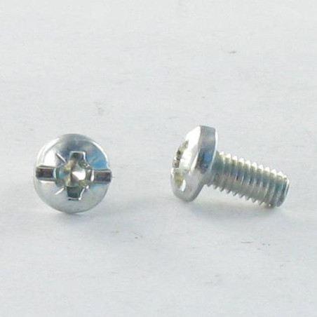 1 x Metallschrauben breitem gewölbtem kopf POZI und gespalten M4X30 Rohstahl