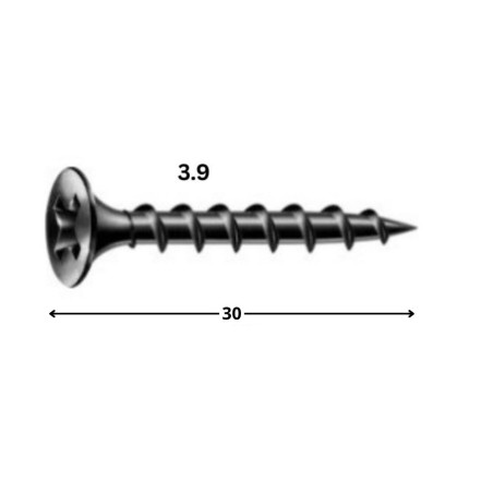 1 x Schraube für Gipsplatte Spax 3,9X30 Metallphosphat GIX B