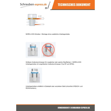 1 x Scheiben/Unterlegscheibe NORD-LOCK ® Rohstahl DELTA SCHÜTZEN M5 720 Stunden Salzprühnebel ohne Rotrost
