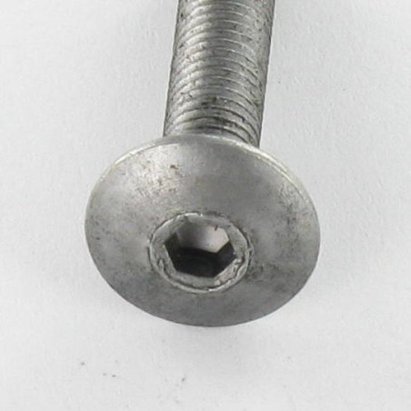 1 x Schraube Flachrundkopfschraube Schraubenschlüssel 4 M6x35 Kopf-Durchmesser 10 Rohstahl