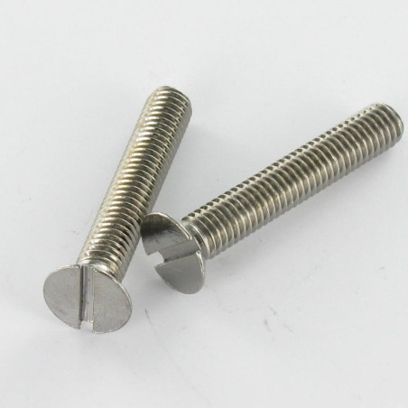 1 x Metallschrauben Nickel Messing Senkkopfschraube Gespalten M3X12 Mikroschrauben