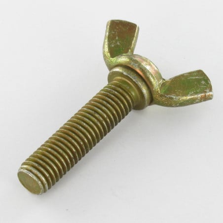 1 x Schraube Flügel M10x40 Amerikanische Form Dichromat