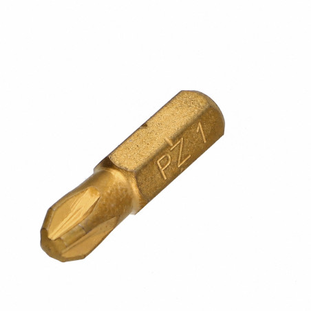 1 x Biteinsatz Industrielle Qualität 1/4" C6.3 Titan Pozi PZ2 Länge 25