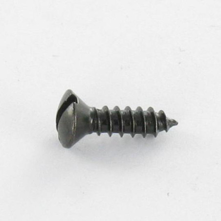 1 x Blechschraube Flacher Senkkopf Gespalten 4,8 x 25 Stahl schwarz verzinkt