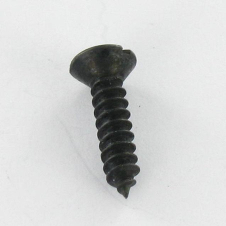 1 x Blechschraube Flacher Senkkopf Gespalten 4,8 x 25 Stahl schwarz verzinkt