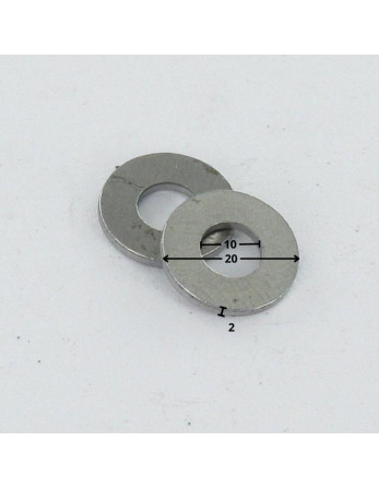 1 x Scheiben/Unterlegscheibe Flach M10x20x2 Z...