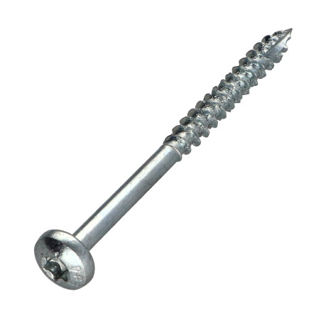1 x Spanplattenschrauben TEKOR Rundkopf T30 6x90 Teilgewinde cut Bohrspitze mit Typ 17 Spitze Verzinkt