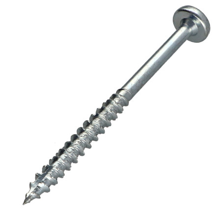 1 x Spanplattenschrauben TEKOR Rundkopf T30 6x90 Teilgewinde cut Bohrspitze mit Typ 17 Spitze Verzinkt