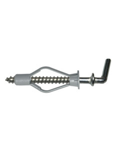 Dübel Nylon 8x40 Mit Haken KURZ Kreuzschlitz 4x45