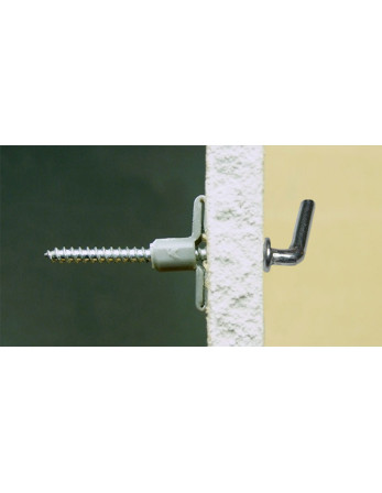 1 x Dübel Nylon 8x40 Mit Haken KURZ...