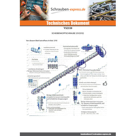 1 x Spanplattenschrauben Tellerkopfschrauben T40 10X200 Verzinkt
