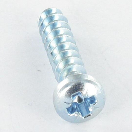 1 x Schraube PVC Zylindrischer Halbrundkopf Pozi 2 3,5X8 Gewinde 30 GRAD Verzinkt