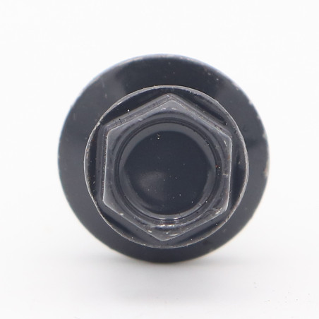 1 x Selbstbohrende Schrauben Sechskantkopf 4,8 x 35 Scheibe mit EPDM Neopren-Dichtung Verzinkt RAL7024 graphitgrau
