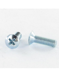 Metallschrauben Flacher Senkkopf Pozi M6X40 Verzinkt