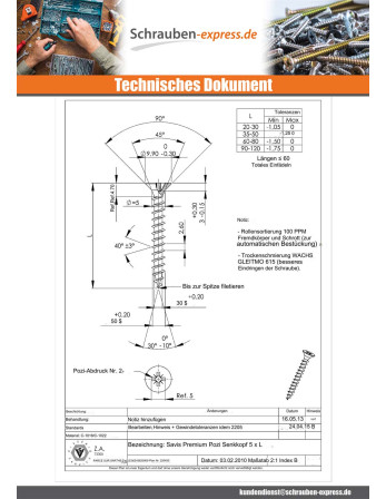1 x Spanplattenschrauben Premium...