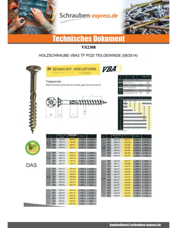 1 x Spanplattenschrauben Senkkopfschraube Pozi...