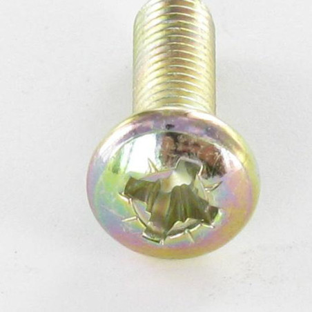 1 x Metallschrauben breitem gewölbtem kopf Pozi PZ3 M5X40 Dichromat