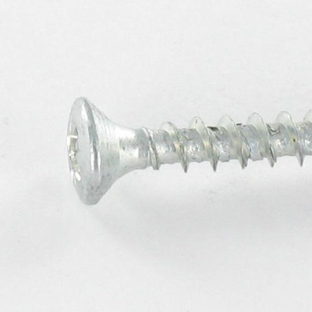 1 x Spanplattenschrauben Flacher Senkkopf Pozi 4X25 Verzinkt