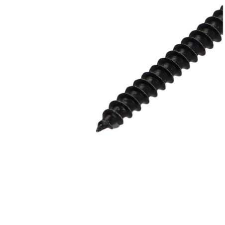 1 x Spanplattenschrauben Rundkopf Pozi N°2 5X40 Stahl schwarz verzinkt