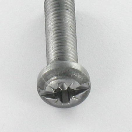 1 x Metallschrauben Zylindrischer Flachkopf POZI und gespalten M5x20 Rohstahl