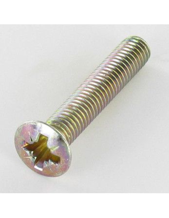 1 x Metallschrauben Flacher Senkkopf Pozi M6x35...