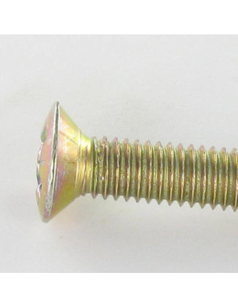 1 x Metallschrauben Flacher Senkkopf Pozi M6x35...