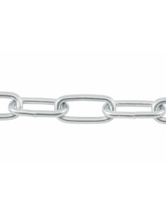M Kette Gerade mit Langgliedern 8 mm (Meterware) Verzinkt
