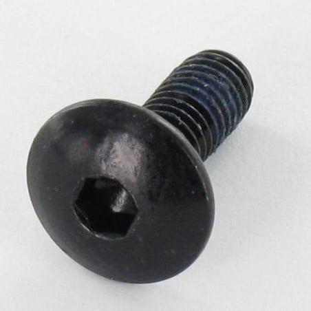 1 x Schraube Flachrundkopfschraube M6x16 Schraubenschlüssel 4 Stahl schwarz verzinkt Schraubensicherung